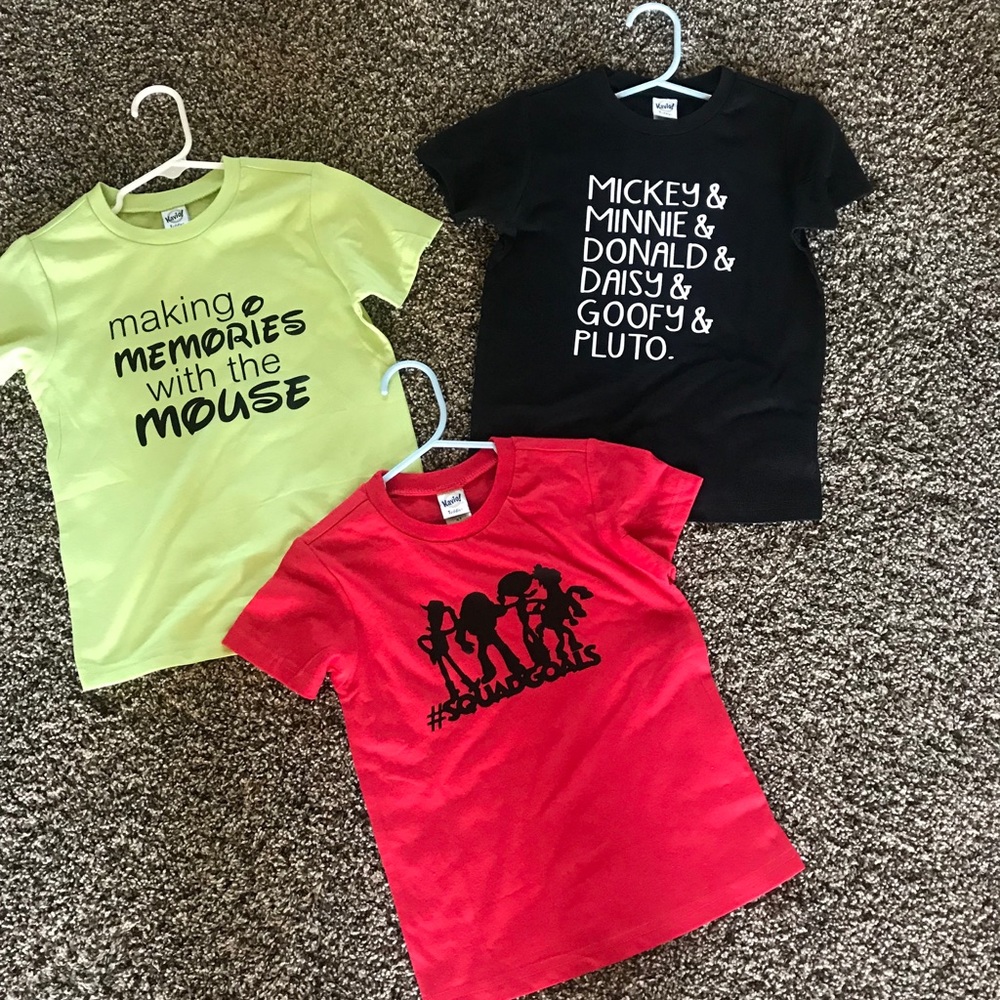 Disney Inspired T-shirts Size 4T (3 shirts)